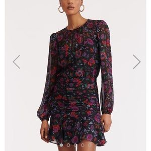 NWT Veronica Beard Robin Dress in Black Multi